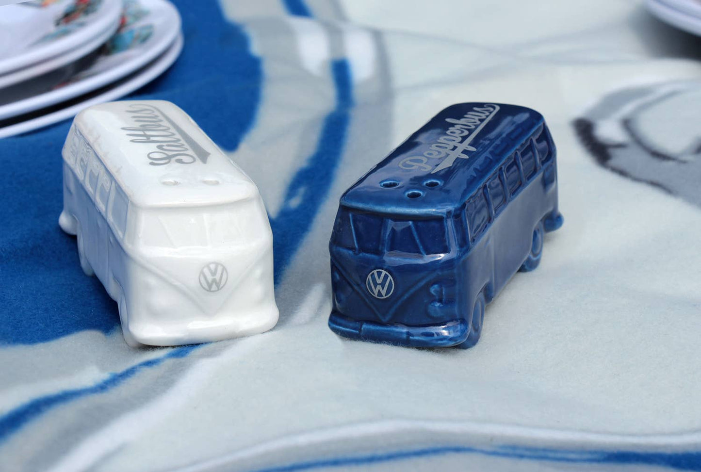 Sel & Poivre Bus VW T1 - Blanc/bleu