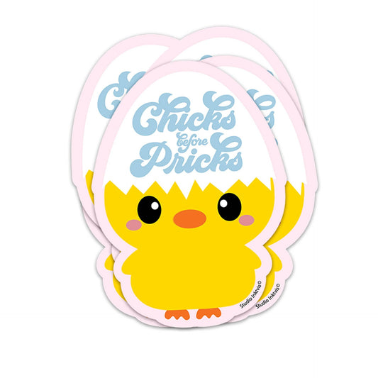 Chicks before Pricks Chick Stickers