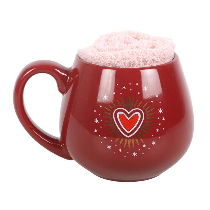 Ensemble Mug et Chaussettes Cœur Sacré