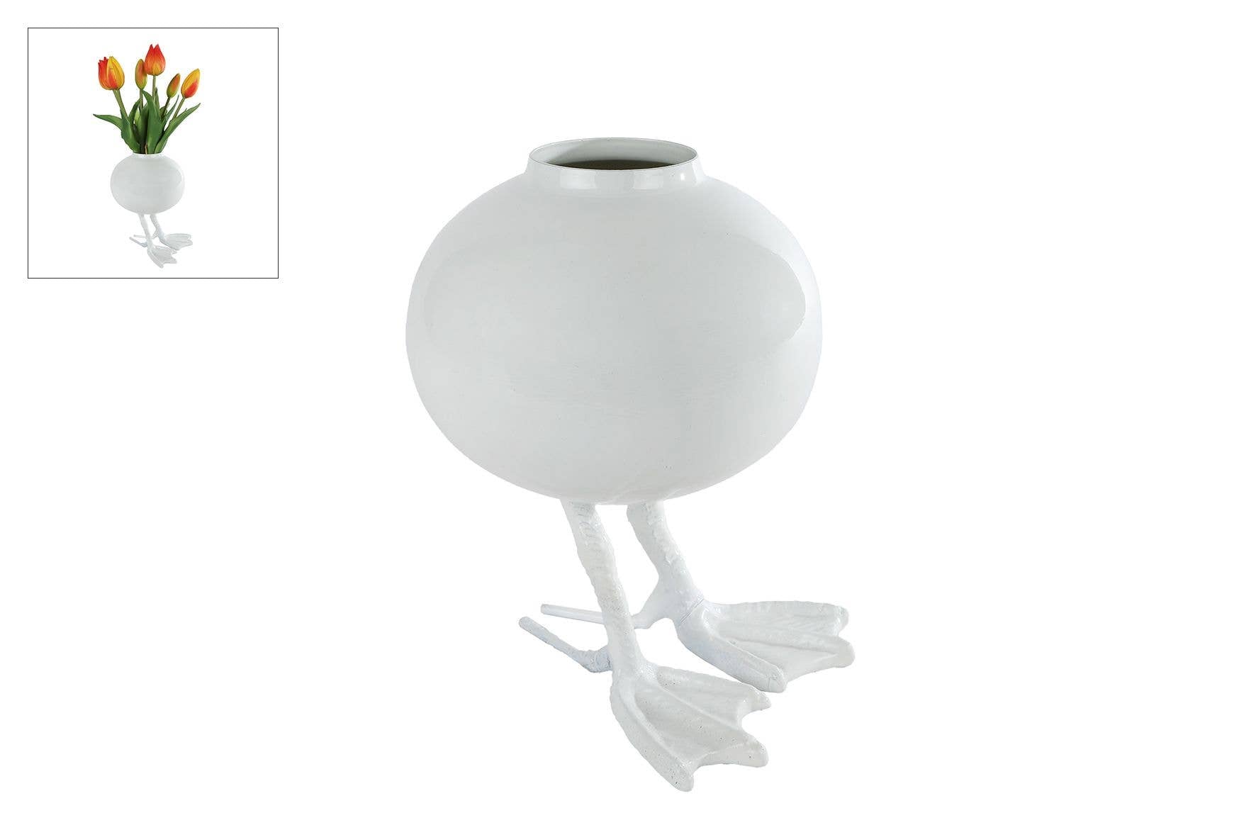 Vase „Duck“ auf Füßen S