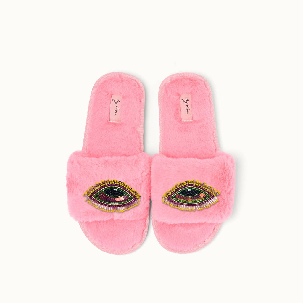 Pair of slippers brooches - Evil Eye