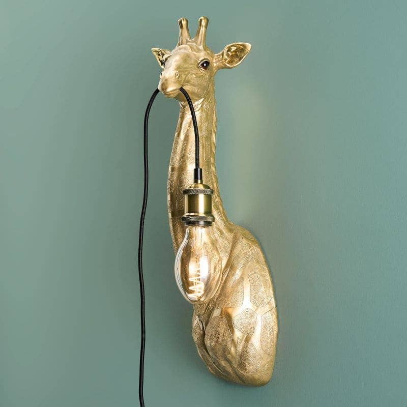 Lucie Giraffe Wandleuchte, Gold