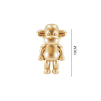 Ornement - Figurine Singe 'La Légende' - Résine de poly - Or - 11x7x19cm | Designproducten en originele cadeaus