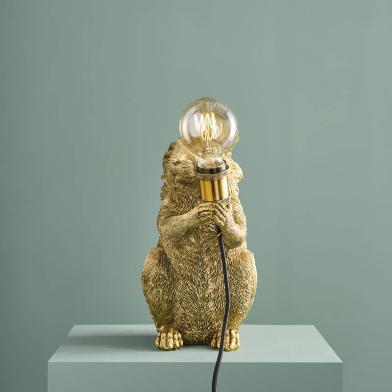 Eduard Eichhorn Tischleuchte, Gold, 34,5 x 17 x 34 cm