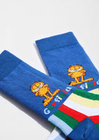 Chaussettes BeGarfield Stripes Bleu