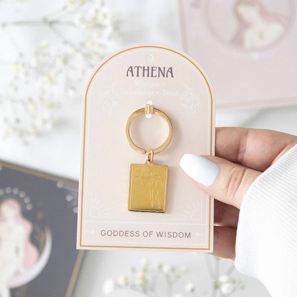 Athena-Göttin-Talisman-Schlüsselanhänger