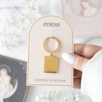 Athena-Göttin-Talisman-Schlüsselanhänger
