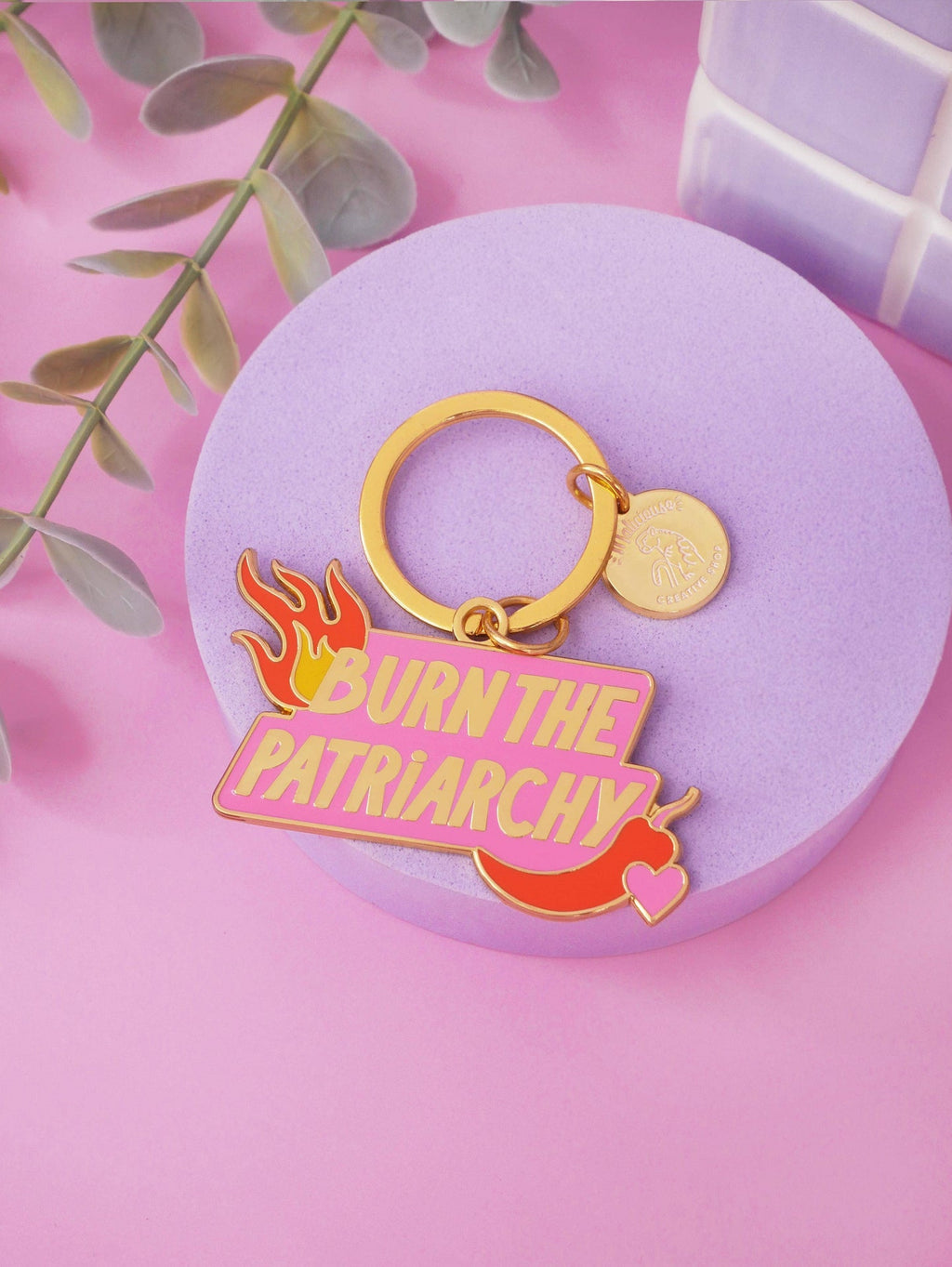 Porte-clés Burn the Patriarchy Limistic
