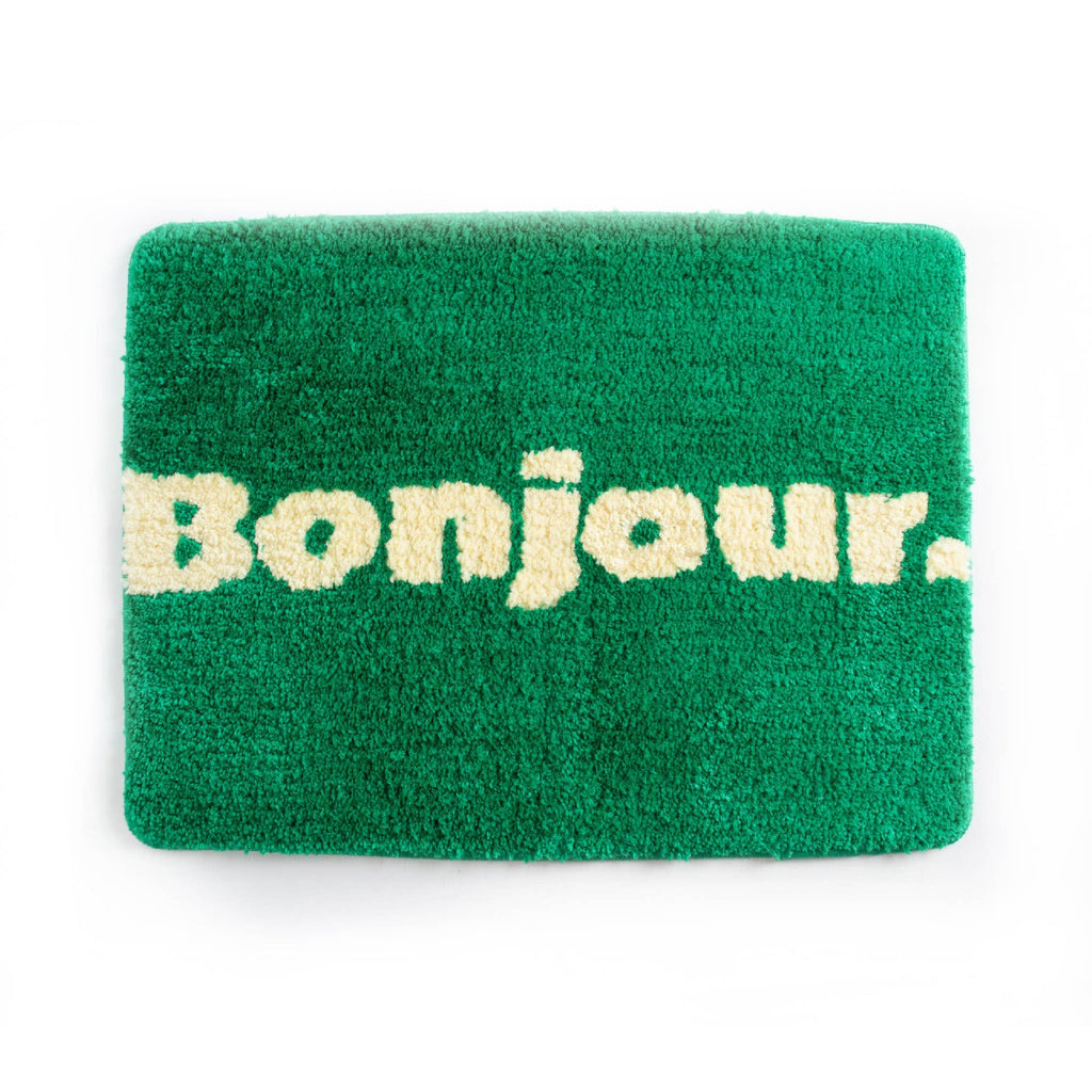 Tapis de Bain Vert « Bonjour » Helio Ferretti Helio Ferretti Vue 1