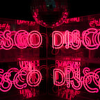 Disco' Glass Neon Sign - Pink