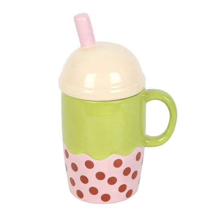 Kawaii Bubble Tea Tumbler with Lid