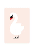 Carte postale avec cygne muet | Design-lahjat ja sisustustuotteet
