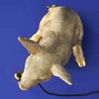 Lampe de table Cochon doré