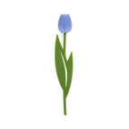Lesezeichen mit lila Tulpenmotiv