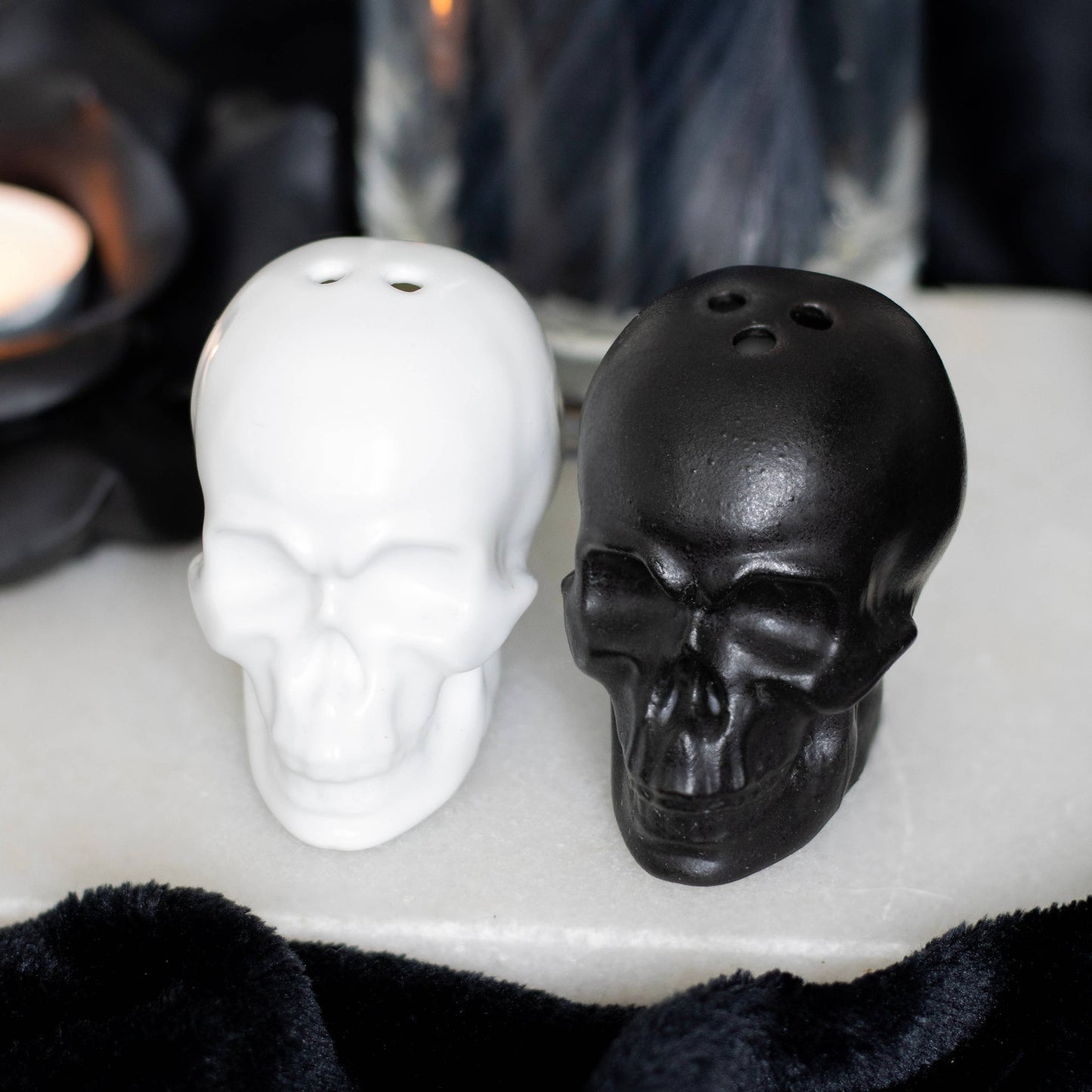 Salière et poivrière Gothic Skull