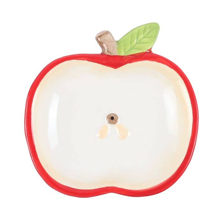 Porte-encens en céramique en forme de pomme
