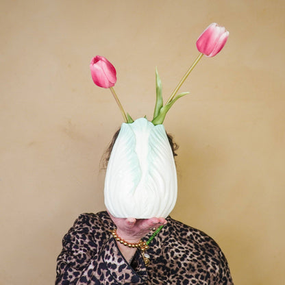 Tulip Head Vase - Mint