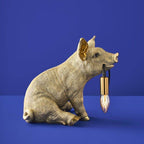 Lampe de table Cochon doré