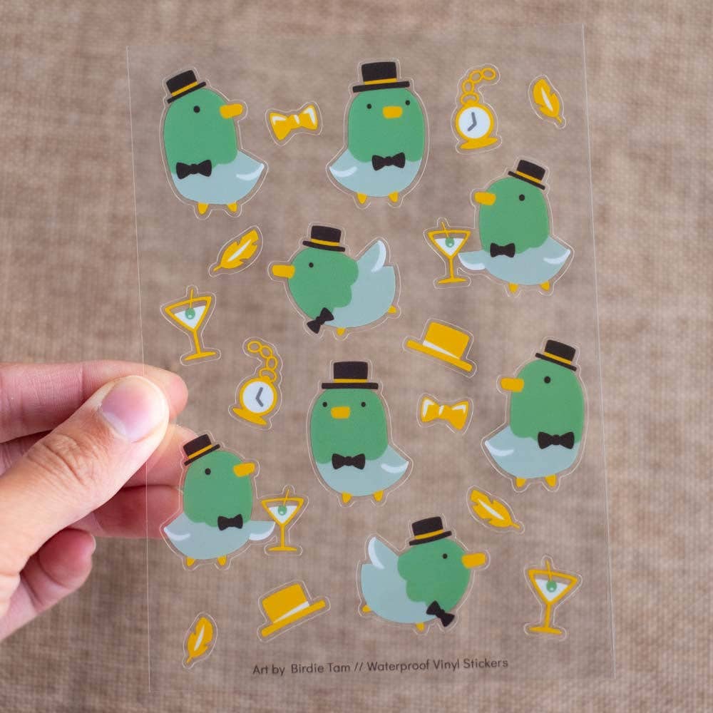 Feuille d'autocollants - Mr Canard Colvert | Design e regali originali