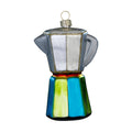 Ornement de Noël cafetière moka, en verre, 10,5 cm – Holly & Jolly
