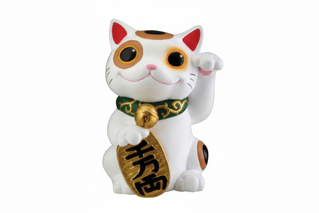 Lucky Cat Maneki Neko Decorative Figurine