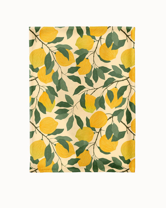 Organic Kitchen Towel - Lemons "Vitamin C"