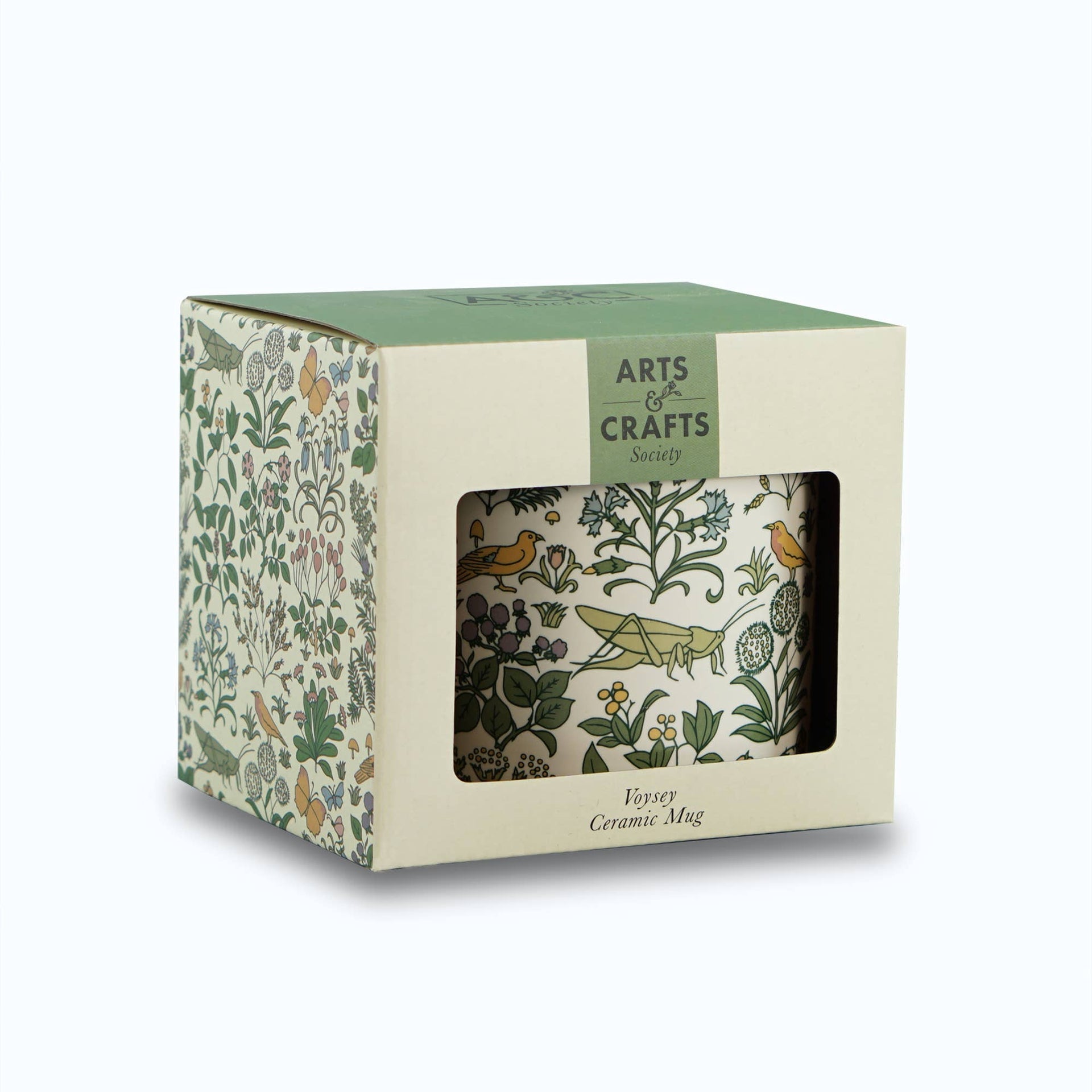 Voysey Botanical Wildlife Ceramic Mug Cream