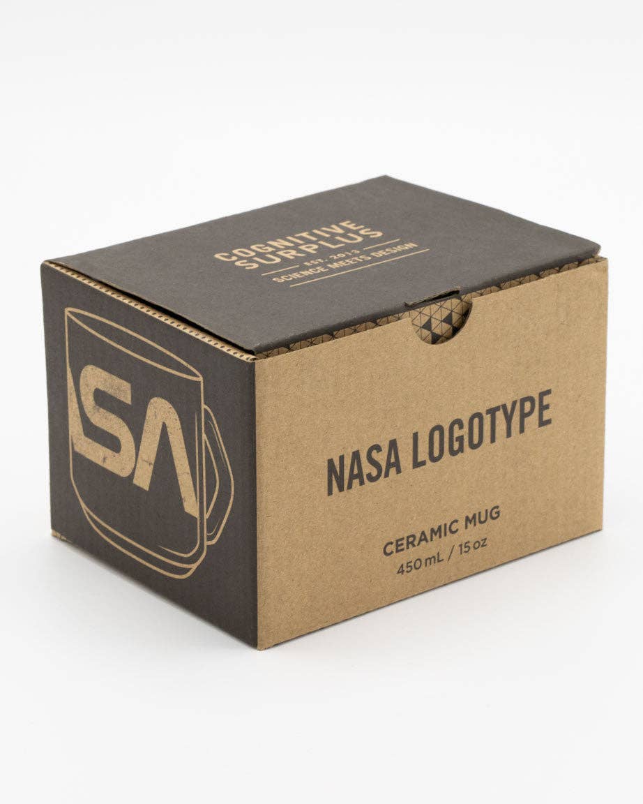 Oggetto regalo di design – Mug avec Logotype NASA Worm – produit scientifique Cognitive Surplus EU, vue 3