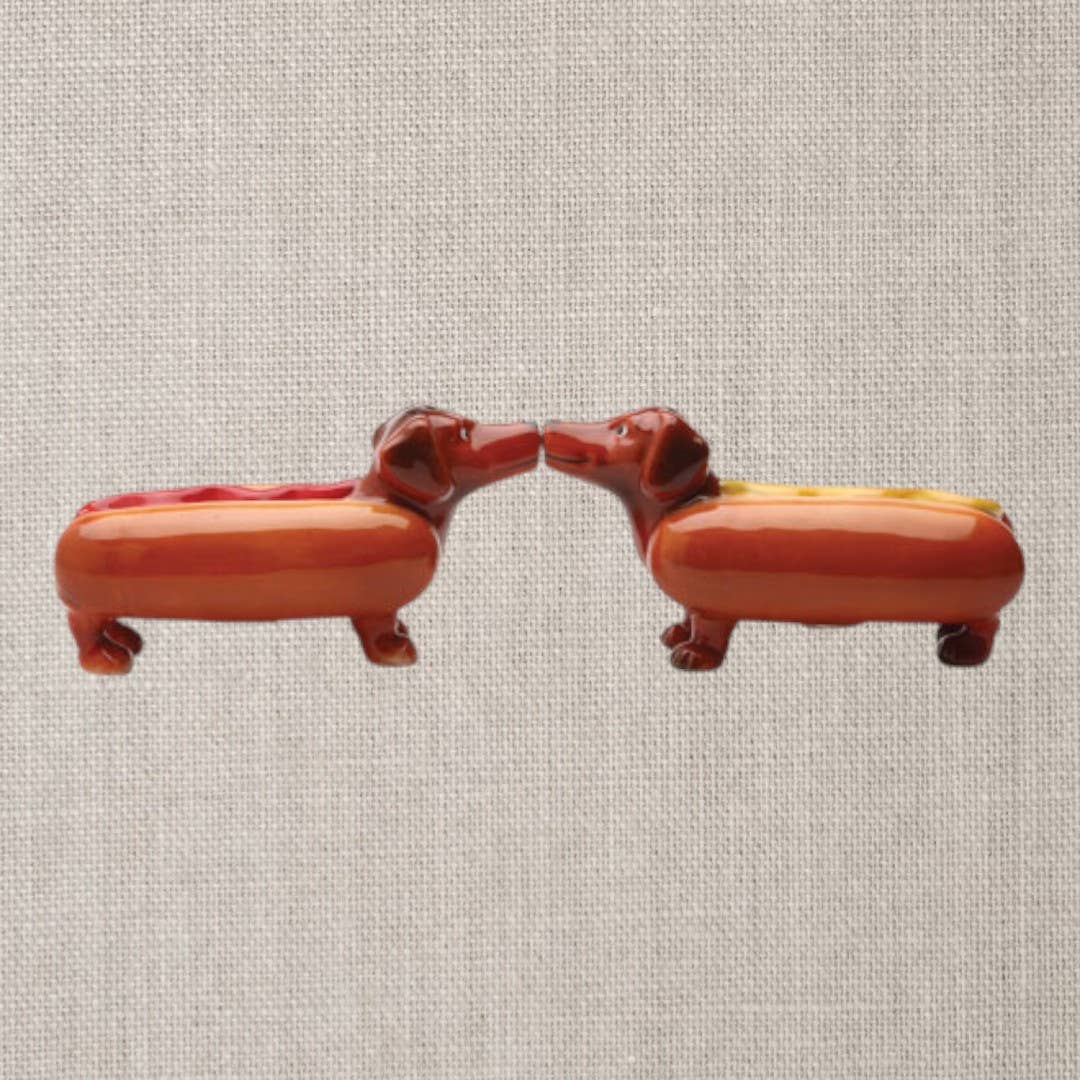 Ensemble de Salière et Poivrière Happy Hot Dogs