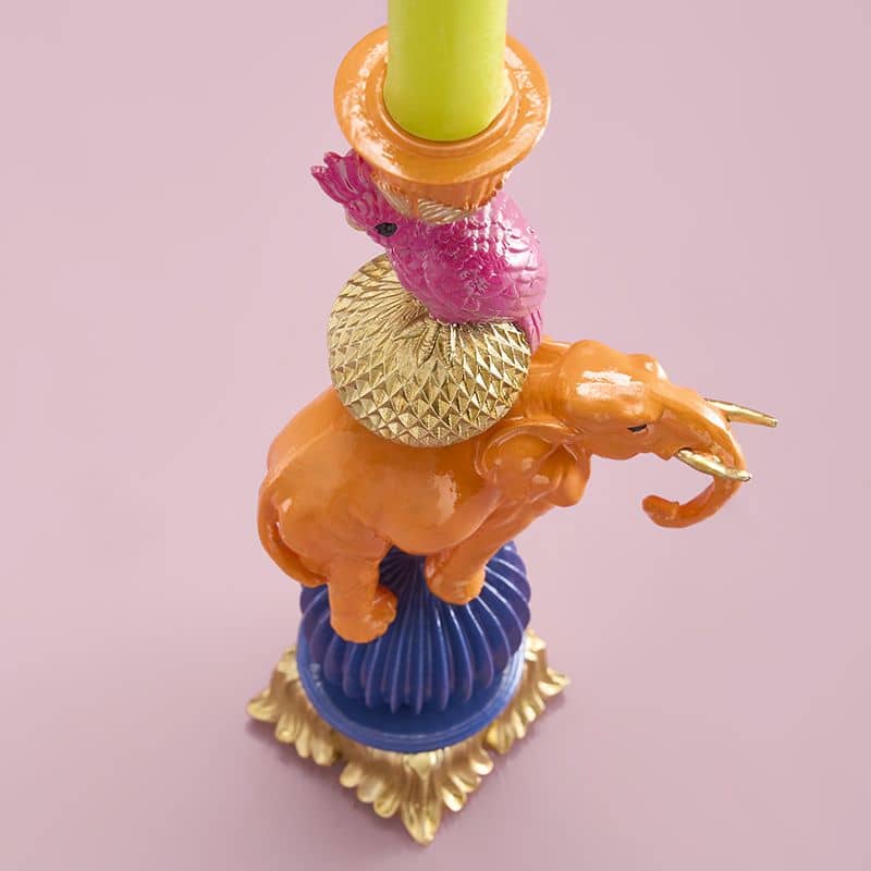 Oranger Elefantenleuchter