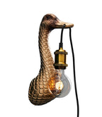 Enten-Wandleuchte „Sohn einer Ente“ Gold