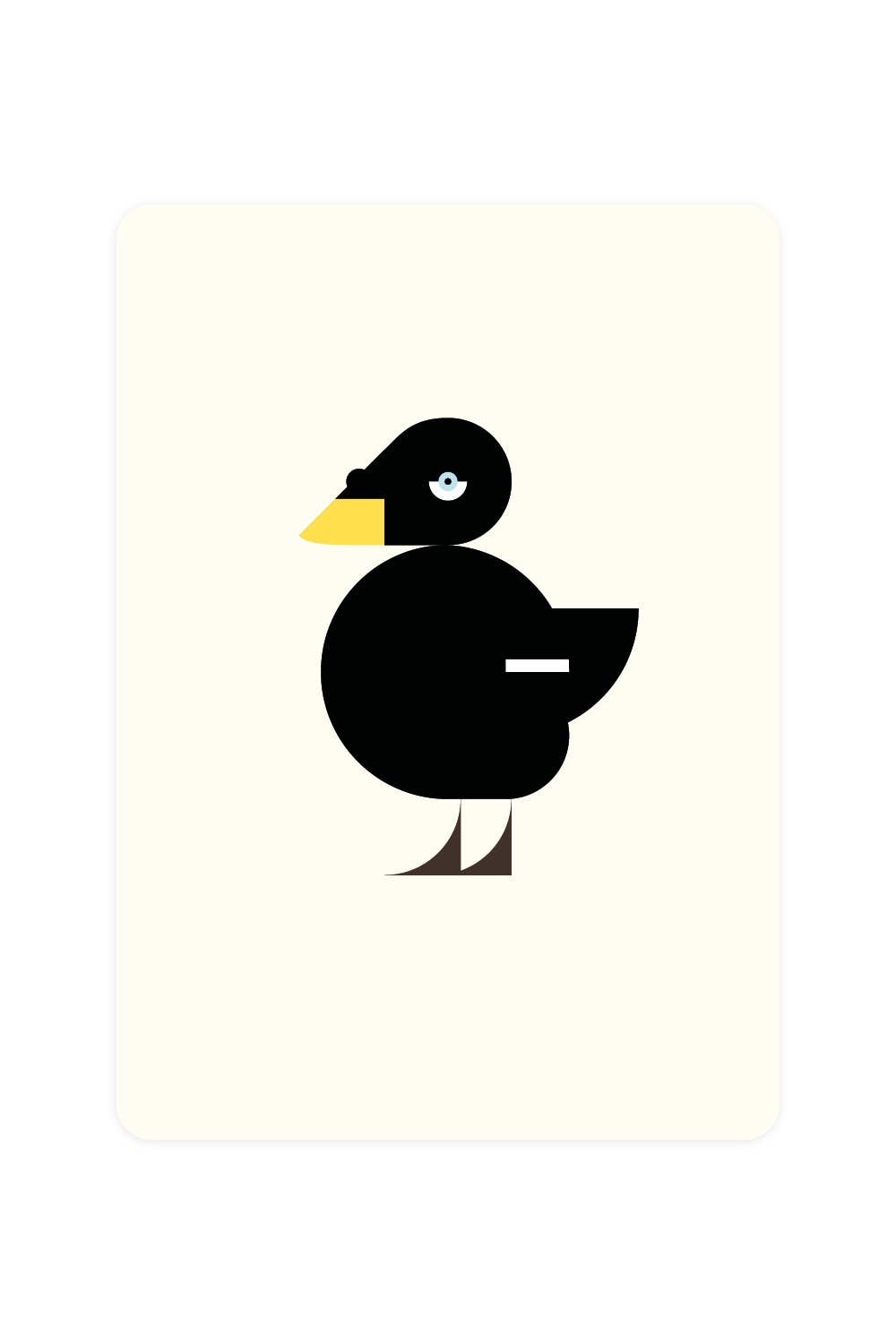Carte postale avec grand canard de mer | Oggetti di design e regali originali