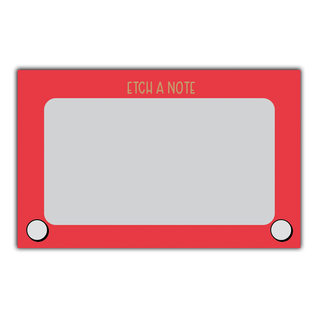 Mini Notecard Set of 60 - Etch a Note | Oggetti di design e regali originali