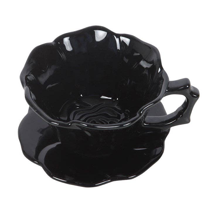 Tasse et soucoupe Rose Noire | Objetos de diseño y regalos originales