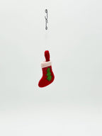Décoration à suspendre Chaussette de Noël Rouge