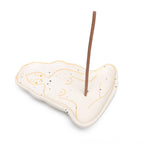 Brûle Parfum Seins Blanc Peint à la Main Helio Ferretti Vue 1