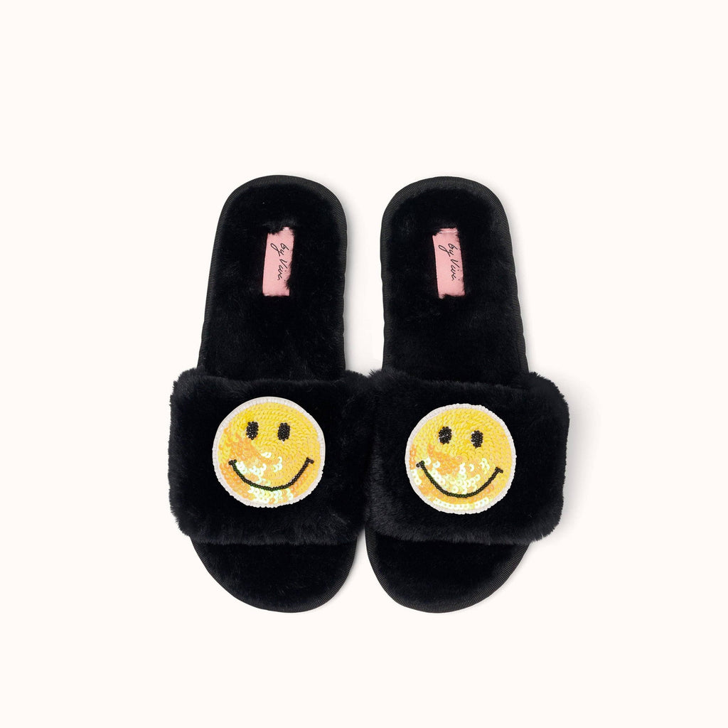 Paire de broches pour Chaussons - Smiley Jaune