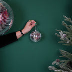 Boule de Noël Disco Argent - 10cm