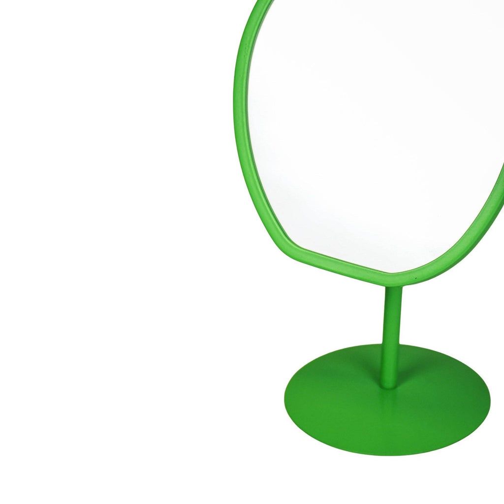 Miroir de maquillage - Rond - Vert - 16,5x12x31,5cm | Designproducten en originele cadeaus