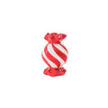 Candlestick - Toffee Candy - Red/White - 8.5x8.5x13 cm