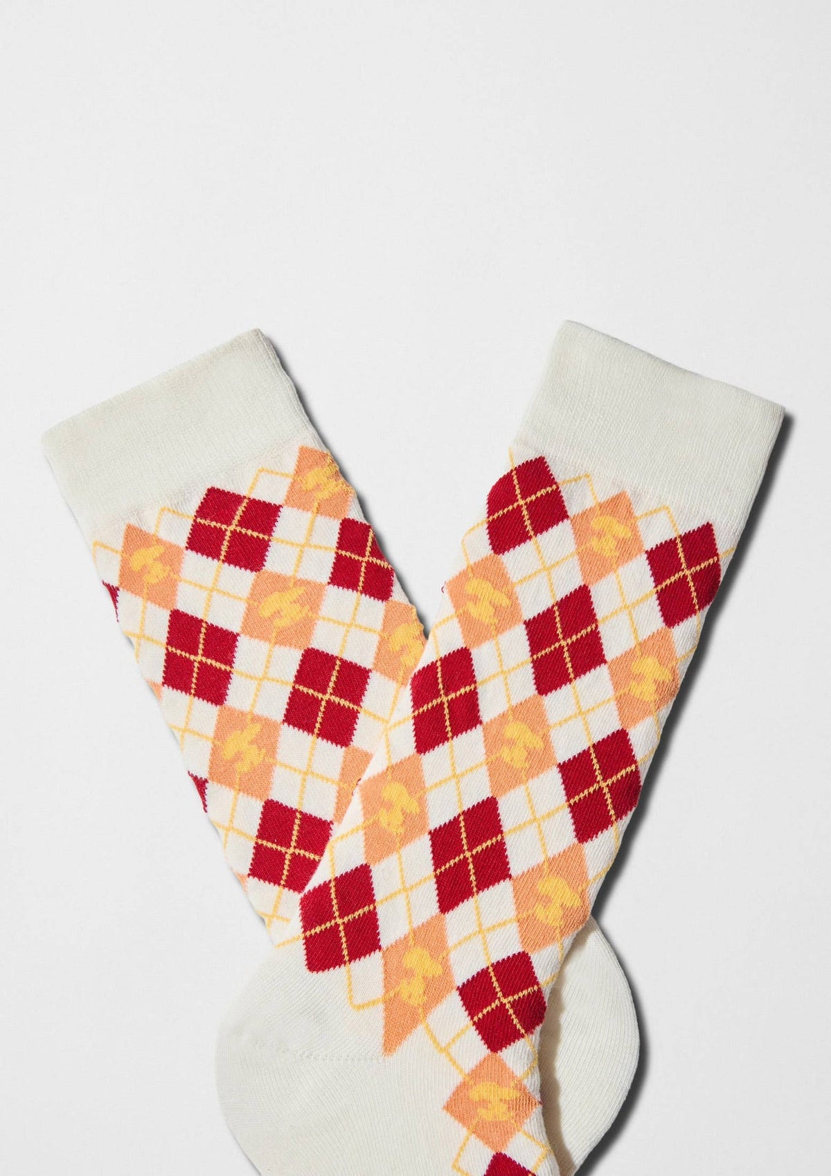 BeSnoopy Diamonds Blanc cassé - Chaussettes coton biologique