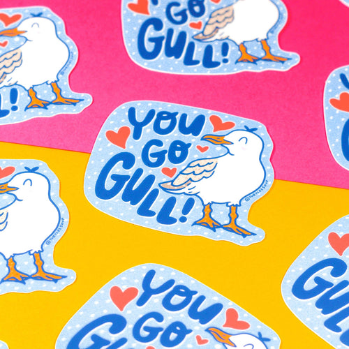 Möwenaufkleber "You Go Gull"