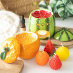 Ensemble de 3 bougies en forme d'orange | Design e regali originali