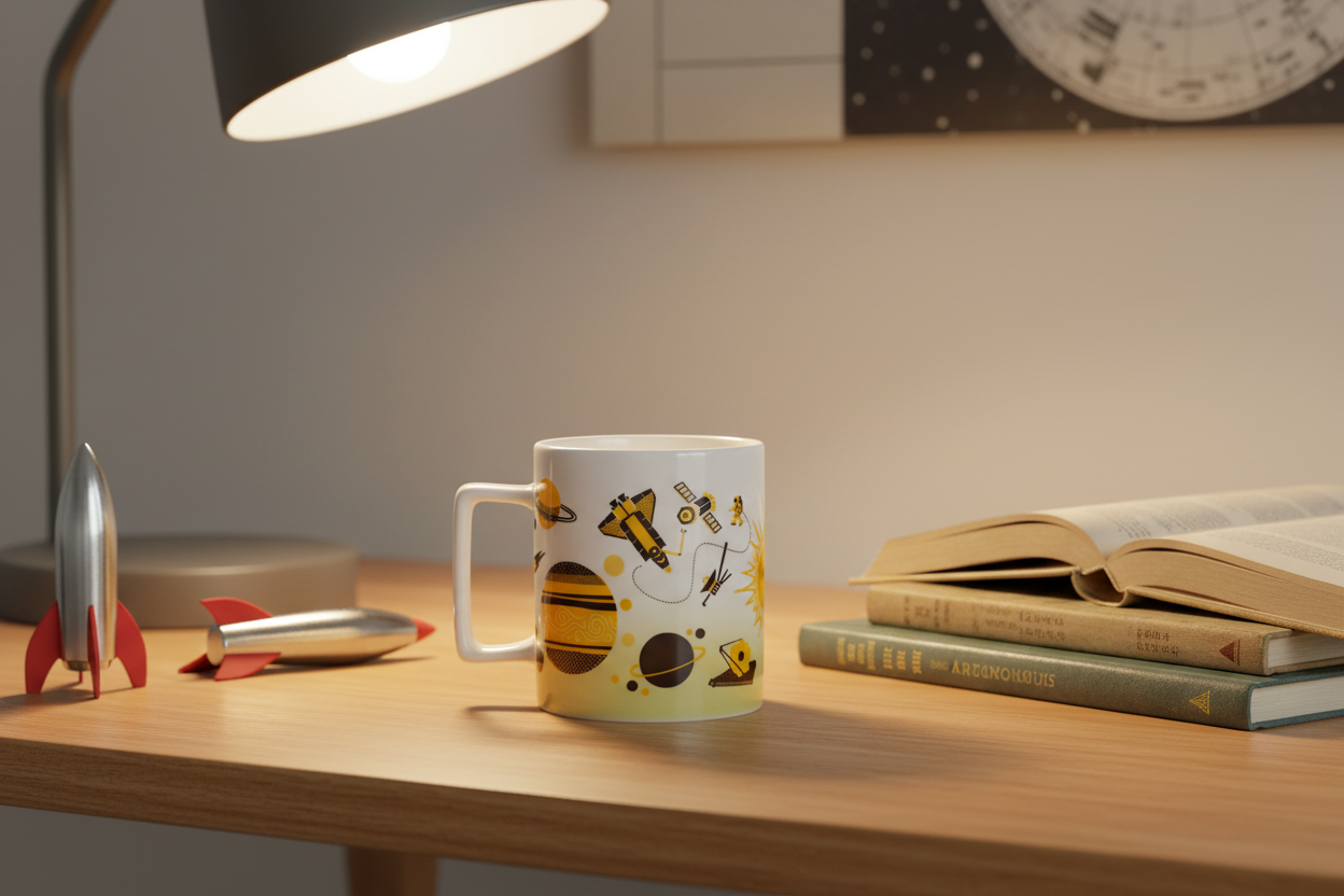 Mug Espace rétro (350 ml) | Design e regali originali