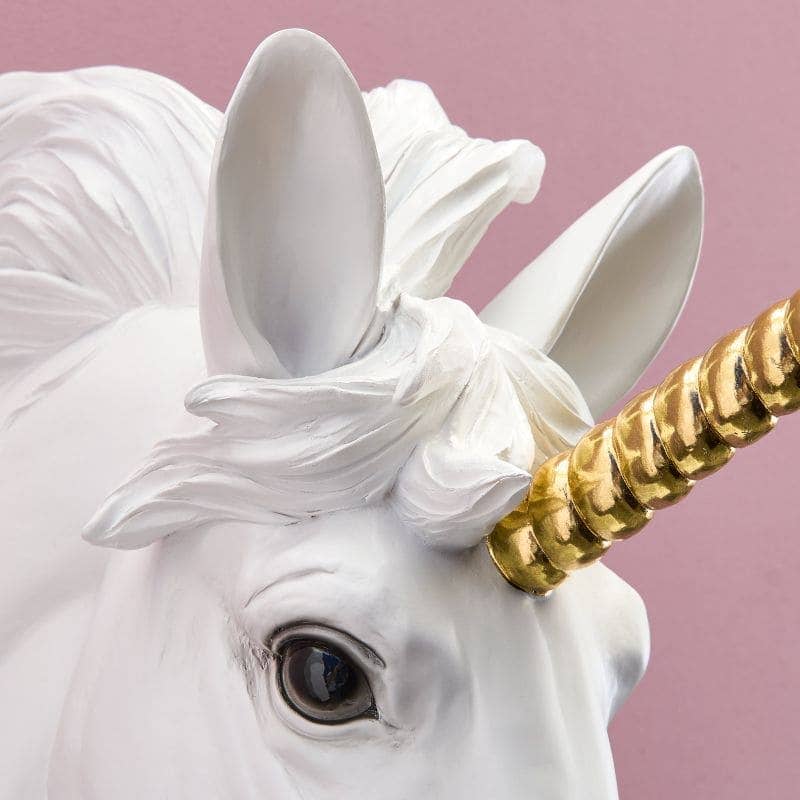 Hugh Unicorn Wandleuchte Weiß-Gold