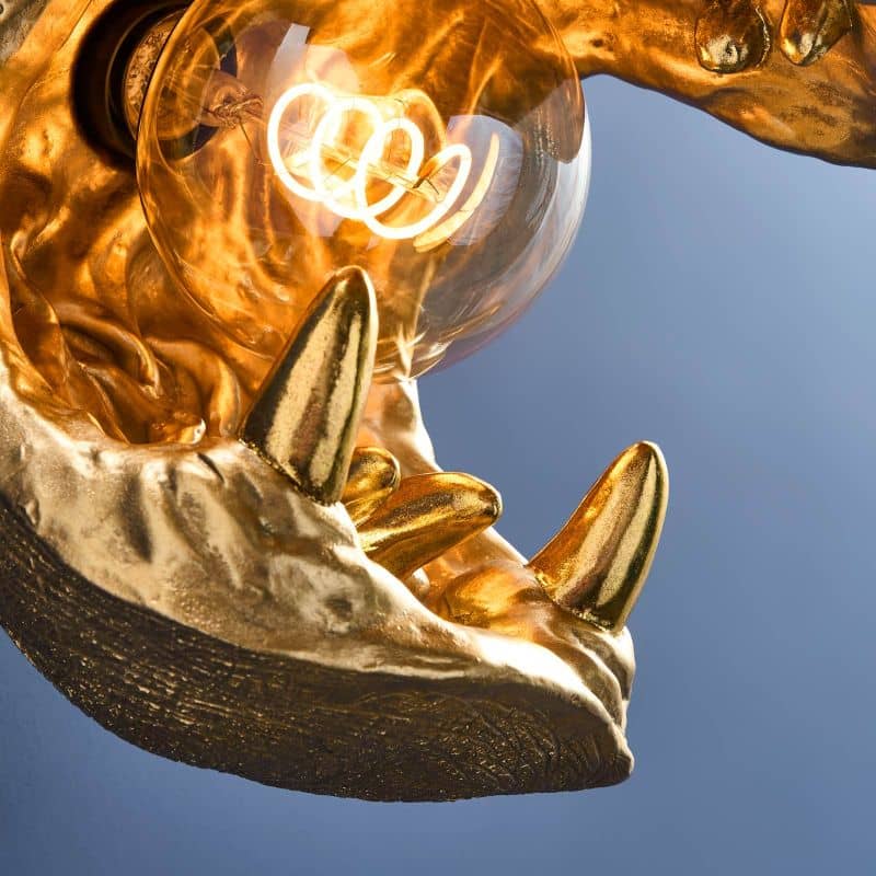 Applique murale Hippopotame Patty Or