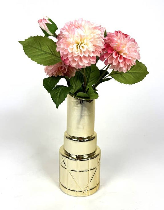 Gold Lipstick Vase