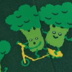 Sportsocken für Kinder mit Brokkoli-Motiv