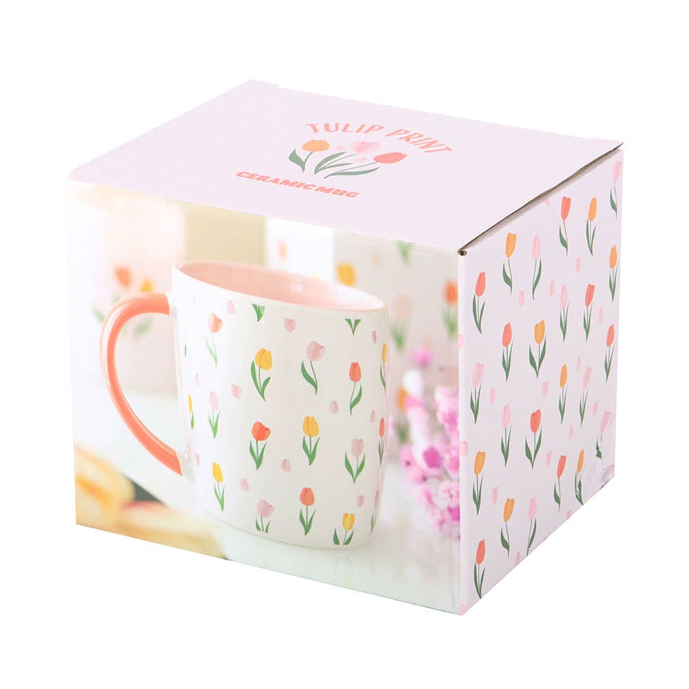 Mug à motif Tulipes