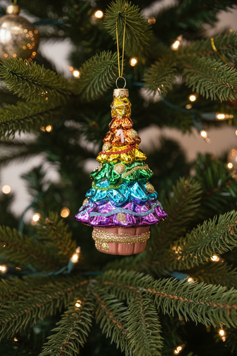 Weihnachtskugel, Weihnachtsbaum, Regenbogen